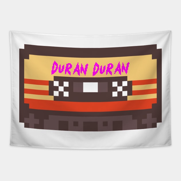 Duran Duran 8bit cassette Tapestry by terilittleberids