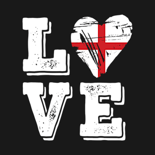 Love Vintage England Flag T-Shirt