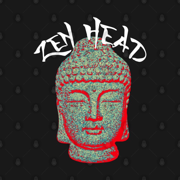 Buddha Zen Head Japanese Buddhism by Mindseye222