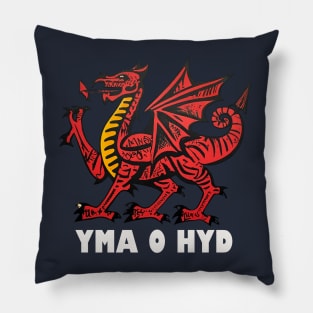 Welsh Dragon Yma O Hyd Pillow