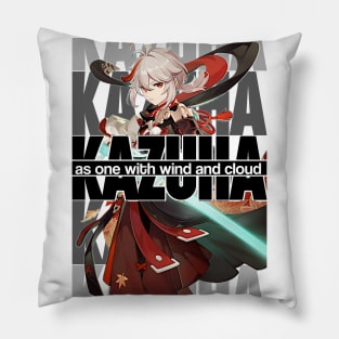 KAZUHA as one with wind and cloud Genshin Impact Edit Pillow