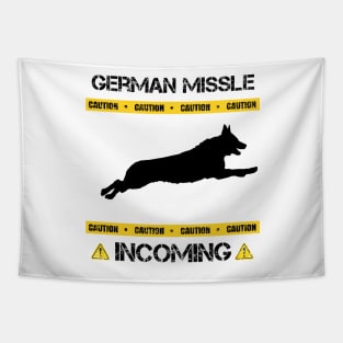 German Missle Incoming IPO Schutzhund K9 Tapestry