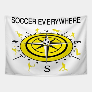 Soccer Everywere Tapestry