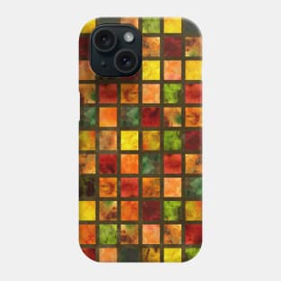 Autumn Leaves Brown Quilt Phone Case