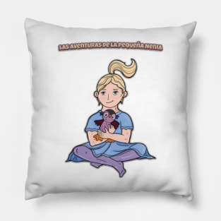 The Adventures of Little Nenia - Spanish version Pillow