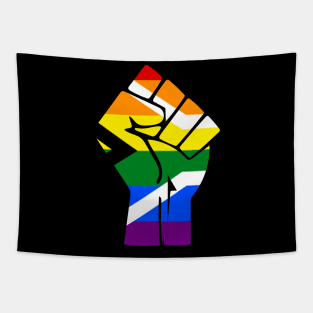 Black Lives Matter Fist LGBT Pride South Africa Tapestry