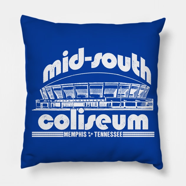 Mid-South Coliseum Pillow by rt-shirts