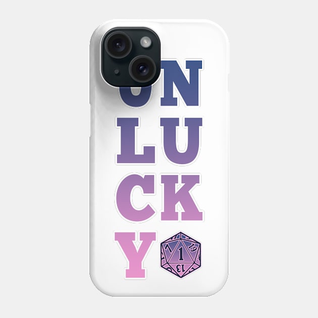 Unlucky dice - pink and blue Phone Case by iisjah