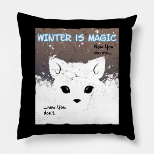 Snow fox Pillow