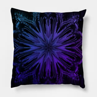 Galaxy Floral Flower Space Ombre Pillow