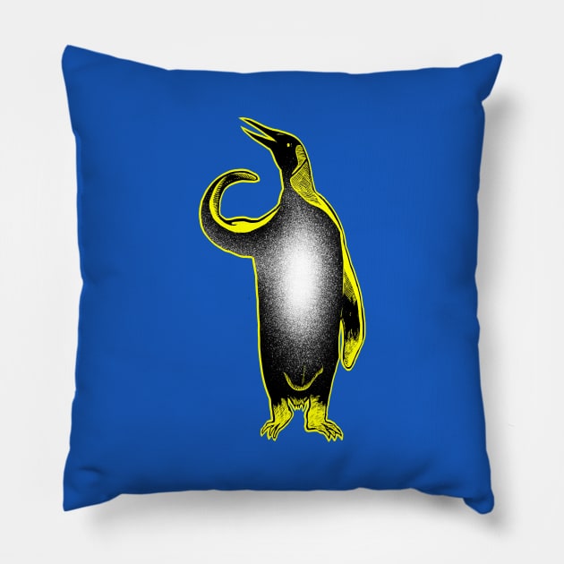 Penguin power Pillow by barmalisiRTB
