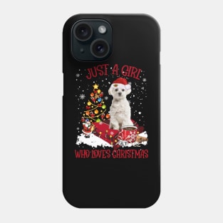 White Maltese Just A Girl Who Loves Christmas Phone Case