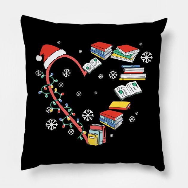 Merry bookmas Pillow by MZeeDesigns