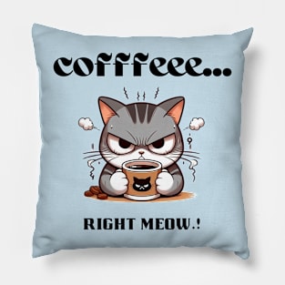 cat coffee Pillow