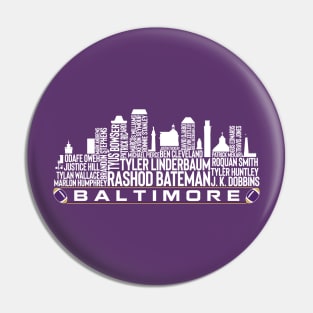 Baltimore Football Team 23 Player Roster, Baltimore City Skyline Pin