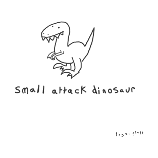 small attack dinosaur (black) T-Shirt