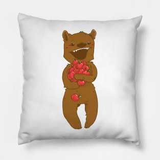 Bear Loves Apples Pillow