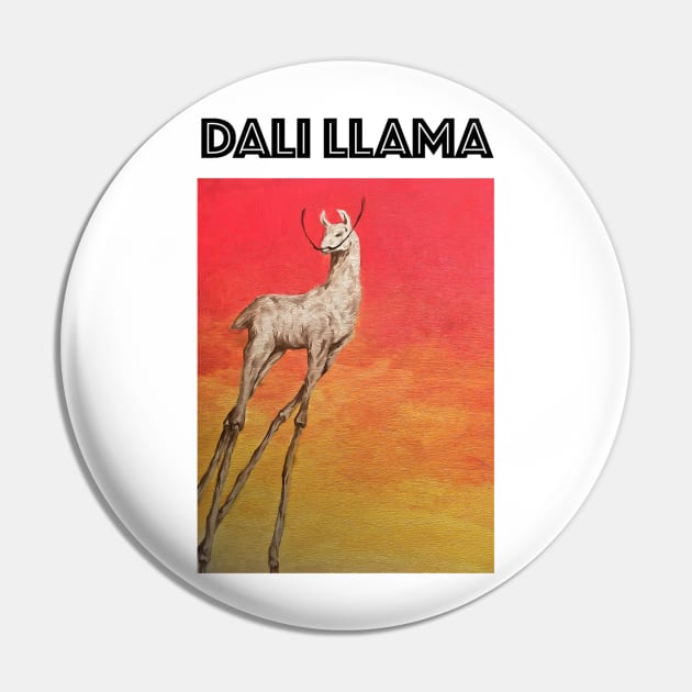 Dali Llama Pin by TX Tees