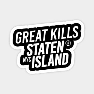 Great Kills - Staten Island, New York City - Modern Cursive Minimal Design Magnet