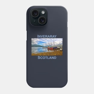 Inveraray, Scotland. Vital Spark, Scottish landscape art Phone Case