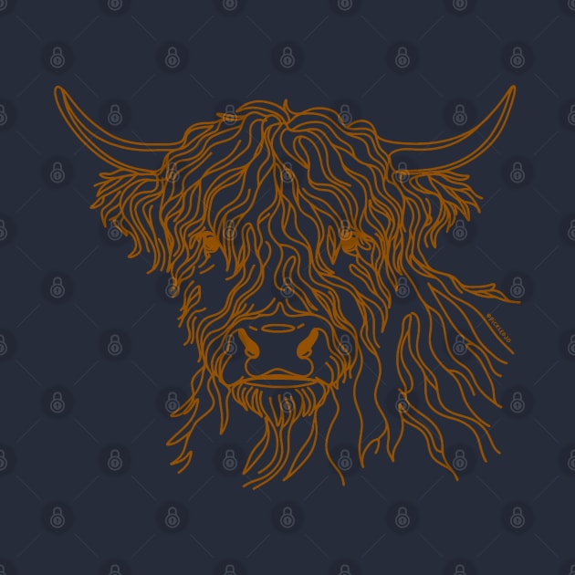 Highland Hairy Coo by Sketchy