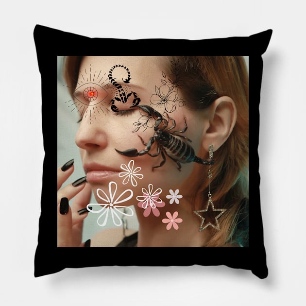 Embracing Fearlessness Pillow by Abstract Gallery