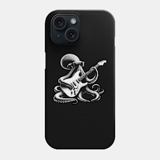 Guitar Cat Novelty Rock Music Band Concert Funny Cat Phone Case