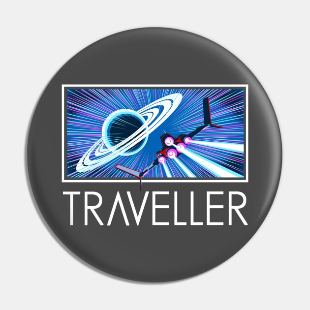 The Traveller Pin by aparttimeturtle