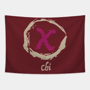 Greek chi Tapestry