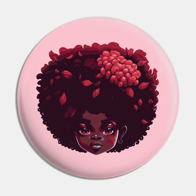 Cute black girl Pin by Nunae_Designs