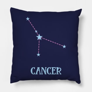 Cancer Zodiac Sign Constellation Pillow