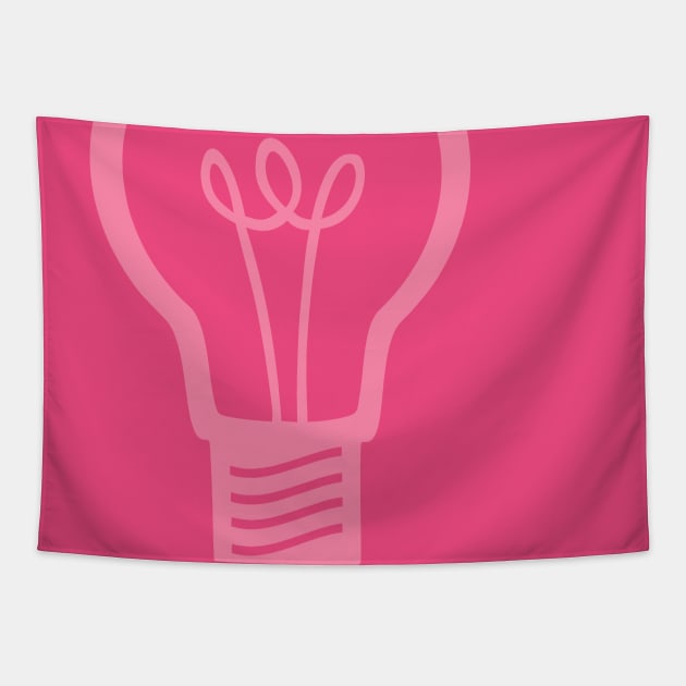 Pink Light Bulb Tapestry by XOOXOO