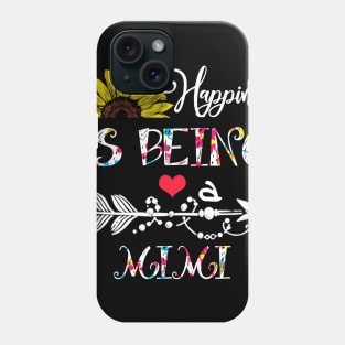 Happiness is being a mimi mothers day gift Phone Case