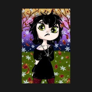 Adorable Little Gothic Vampire Crafty Witch T-Shirt