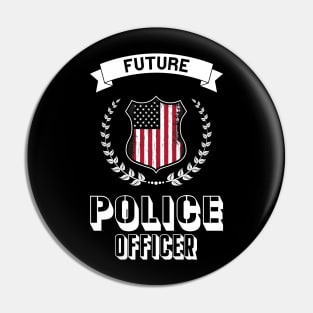 Kids Future Police Officer Pin