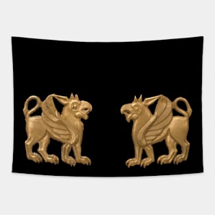 Golden Griffin Scythians Figurine Tapestry