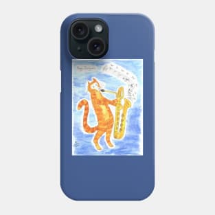 Jazz Cats tribute to Gerry Mulligan Phone Case