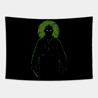 Jason Voorhees silhouette Fan Art Tapestry