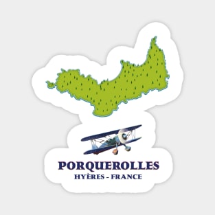 Porquerolles France island travel map Magnet