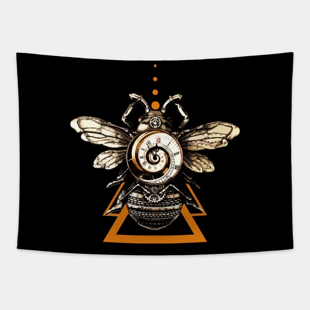 Steampunk Bee Tapestry by Lamink