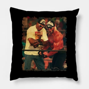 vintage dennis rodman in the ring Pillow