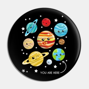 Cute Planets, Kawaii Planets, Space, Cosmos, Stars Pin