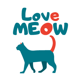 Love cat meow T-Shirt