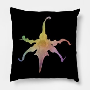 Weird rainbow flower Pillow