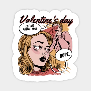 Comic style Valentine day art Magnet