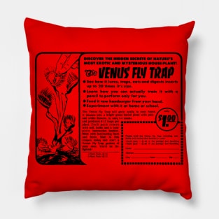 Venus Flytrap (with black print) Pillow