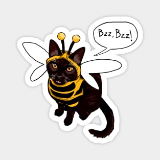 The Bee Cat Magnet