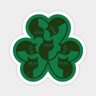 Cat Rock Shamrock Magnet