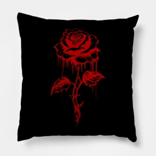 AI Art | Minimalist Melting Flower Pillow