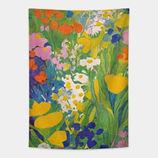 Wildflowers Floral Abstract Tapestry